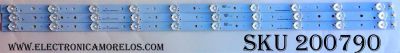 KIT DE LED PARA TV / SCEPTRE A8L07K21AHA959LK (3 PZAS.) / CRH-K393535T031038A-Rev1.1 B / MODELO E40 CRBV93CE / PANEL CN40HA701	