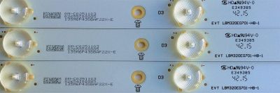 KIT DE LED'S PARA TV VIZIO (3 PIEZAS) NUMERO DE PARTE LBM320E0701-HB-1 / EVTLBM320E0701-HB-1 / EVTLBM320E0701-HB-1 (5) / PANEL TPT315B5-FHBN0.K Rev:S4940B / MODELOS D32-D1 LTTUUKAR / E32-C1 / D32-D1 - Imagen 2