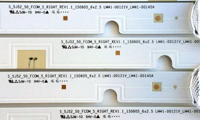 KIT DE LEDS PARA TV SAMSUNG ORIGINAL 8 PIEZAS / NUMERO DE PARTE BN96-37774A / BN96-37775A / LM41-00145A / LM41-00146A / SUSTITUTAS BN96-38526A / BN96-38527A / PANEL CY-JJ050BGNV2H / CY-JJ050BGNV1H / MODELOS UN50J5000 / HG50NE460 / HG50NE470 - Imagen 5