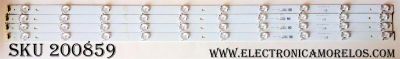 KIT DE LED'S PARA TV (4 PIEZAS) / RCA JL.D395A1235-031AS / AE0110323 / 01.JL.D395A1235-031AS / PANEL V400HJ6-PE1-CI-12V / MODELO SLD40HG45RQ