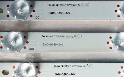 KIT DE LEDS ORIGINAL PARA TV PROSCAN 3 PIEZAS / NUMERO DE PARTE SMD-D385 / SMD-D385-3*9 / L5MV2-D-160229-HRS / MODELO PLDED3996A-E A1602 - Imagen 2