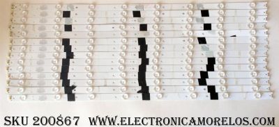 KIT DE LED PARA TV / HITACHI HK65D08A-ZC21AG-04 / 303HK650039 / 2301065F700190 / 2010017616-1 / MODELO LE65K6R9 / PANEL HK650WLEDM-AH48H	