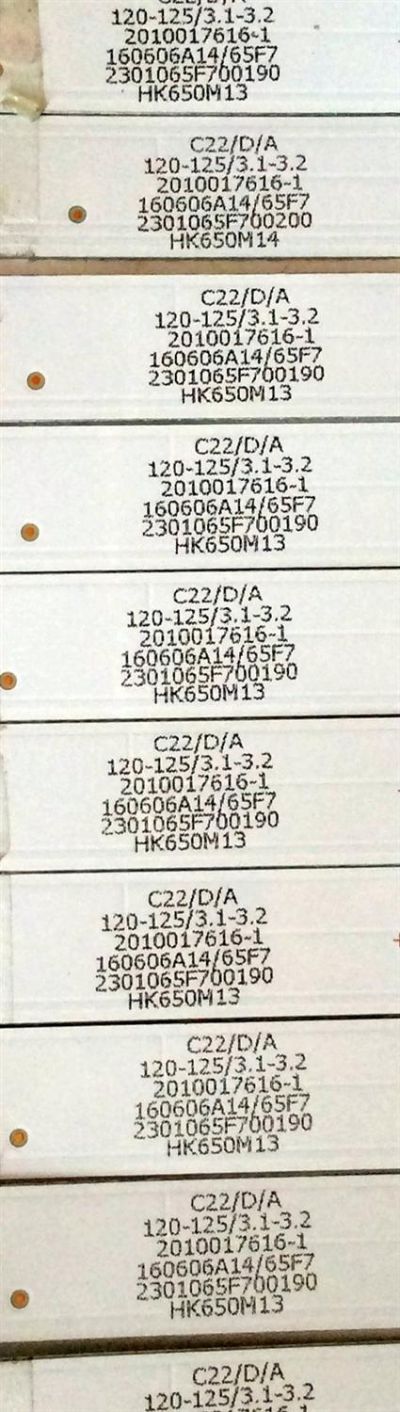 KIT DE LED PARA TV / HITACHI HK65D08A-ZC21AG-04 / 303HK650039 / 2301065F700190 / 2010017616-1 / MODELO LE65K6R9 / PANEL HK650WLEDM-AH48H	 - Imagen 4