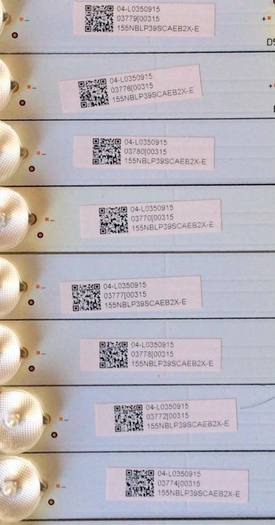 KIT DE LED PARA TV / VIZIO 04-L0350915 / 03779[00315 / E V T LBM500P0601-DN-2 / 155NBLP39SCAEB2X-E / MODELO U50U-D1 / PANEL TPT500U1-QVN02.A REV.S001E	 - Imagen 4