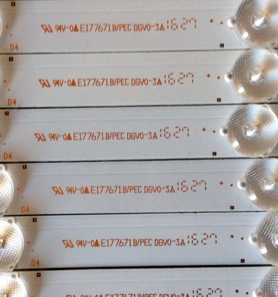 KIT DE LED PARA TV / PROSCAN SMD50-10X6 / E177671B/PEC DGV0-3A / MODELO PLDED5069	 - Imagen 3
