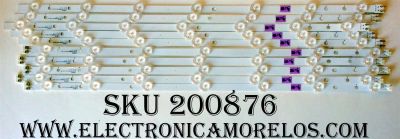 KIT DE LED´S PARA TV (10 PIEZAS) / SAMSUNG BN96-39055A / BN96-39056A / D3GE-550SMA-R1 / D3GE-550SMB-R0 / SUSTITUTAS BN96-28772A / BN96-28773A / PANEL CY-DJ055BGHV1H / MODELOS UN55H6103AFXZP / UE55H6273SSXZG / UA55H6203ARXSJ / UA55H6203ARXTW