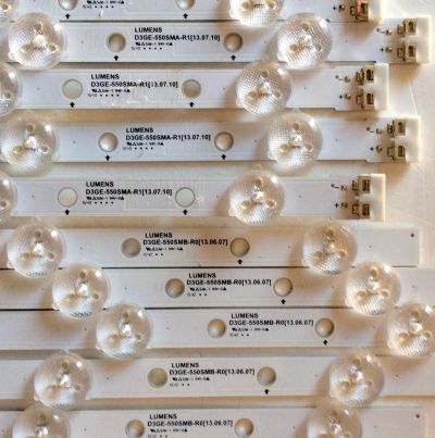 KIT DE LED´S PARA TV (10 PIEZAS) / SAMSUNG BN96-39055A / BN96-39056A / D3GE-550SMA-R1 / D3GE-550SMB-R0 / SUSTITUTAS BN96-28772A / BN96-28773A / PANEL CY-DJ055BGHV1H / MODELOS UN55H6103AFXZP / UE55H6273SSXZG / UA55H6203ARXSJ / UA55H6203ARXTW - Imagen 2