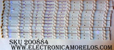 KIT DE LED´S PARA TV (12 PIEZAS) / RCA C-KJAB55D508 / X-2137-025-DF / PANEL T550HVN01.8 / MODELO LED55G55R120Q 