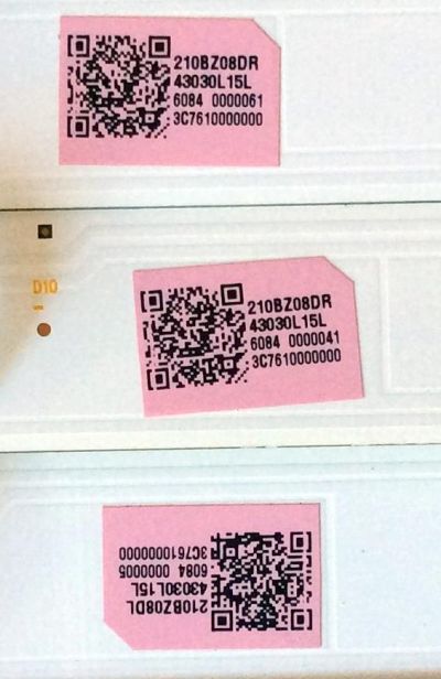 KIT DE LED´S PARA TV  (16 PIEZAS) / VIZIO 210BZ08DR / 210BZ08DL / LB50055 V0_01 / PANEL TPT500U1-QVN02.A REV:S001H / MODELO M50-D1 LTMWUXAS - Imagen 3