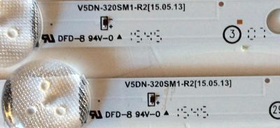 KIT DE LED´S PARA TV (2 PIEZAS) / SAMSUNG BN96-36235A / LM41-00134A / 2015 SVS32 FHD F-COM 7LEDS REV1.3 150404 / PANEL´S JJ032BGL-R2-RR01 CY-JJ032BGLV2H/ CY-JJ032BGLV1H/ JJ32BGL-R1-RR01 /MODELOS UN32J5003AF UN32J5003AFXZA LS02/ UN32J5205AFXZA  - Imagen 2