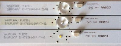 KIT DE LED PARA TV / INSIGNIA 2D02234 REV.A / YAUPUHAU PUB3B1 / EAUPUGQF 2447620160P/T-02 / AA023 / MODELO NS-32D312NA15 / PANEL BOEI320WX1	 - Imagen 2