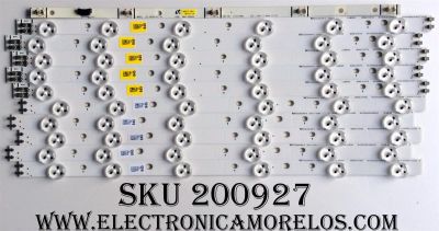 KIT DE LED'S PARA TV SAMSUNG ((10 PIEZAS)) / NUMERO DE PARTE BN96-21477A / BN96-21478A / BN96-21477A / BN96-21478A / 40-3535LED-60EA-L / 40-3535LED-60EA-R / D1GE-400SCA-R2 / BN41-01824A / BN96-21486A / PANEL LTJ400HM08-V / MODELO UN40EH5050FXZA HS03