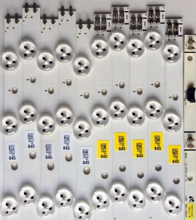 KIT DE LED'S PARA TV SAMSUNG ((10 PIEZAS)) / NUMERO DE PARTE BN96-21477A / BN96-21478A / BN96-21477A / BN96-21478A / 40-3535LED-60EA-L / 40-3535LED-60EA-R / D1GE-400SCA-R2 / BN41-01824A / BN96-21486A / PANEL LTJ400HM08-V / MODELO UN40EH5050FXZA HS03 - Imagen 2