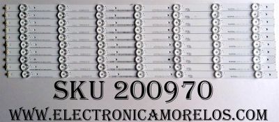 KIT DE LED´S PARA TV HISENSE ((10 PIEZAS)) / NUMERO DE PARTE 1157014 / HISENSE_55_HD550DU-B52_10X7_3030C_V0_20151012 / 145MA042R-B1 / 1274164 / PANEL´S HD550DU-B52\LD\S2\GM\ROH / HD550M5U51-TA\S0\GM\ROH / HD550M3U51-TA\S0\GM\ROH / MODELO 55H8C