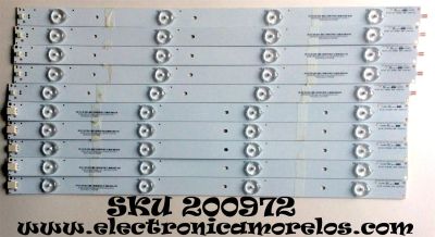 KIT DE LED PARA TV / PANASONIC 131126-WS-420-040-Pear1-C5 (10 PZAS.) / 131126-WS-420-040-Pear1-C5-L / 056380050061G / 131126-WS-420-040-Pear1-C5-R / MODELO TH-42LFE7U	
