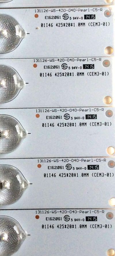 KIT DE LED PARA TV / PANASONIC 131126-WS-420-040-Pear1-C5 (10 PZAS.) / 131126-WS-420-040-Pear1-C5-L / 056380050061G / 131126-WS-420-040-Pear1-C5-R / MODELO TH-42LFE7U	 - Imagen 3