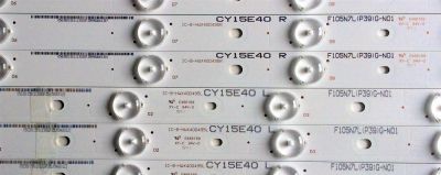 KIT DE LED'S PARA TV VIZIO ((10 PIEZAS)) / NUMERO DE PARTE IC-B-HWX40D495L / IC-B-HWX40D495R / 05638005052111 / 05638015011131 / E466169 / PANEL LSC400HN02-602 / LSC400HM10-S01 / MODELO E40-C2 / E40-C2 LWZQSFAR - Imagen 3