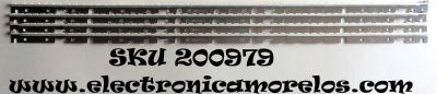 KIT DE LED`S PARA TV (4 PIEZAS) / SONY RUNTK4337TP / AE4660B / SLED 090907 REV.1 / PANEL LK460D3LA85 / MODELO KDL-46EX700