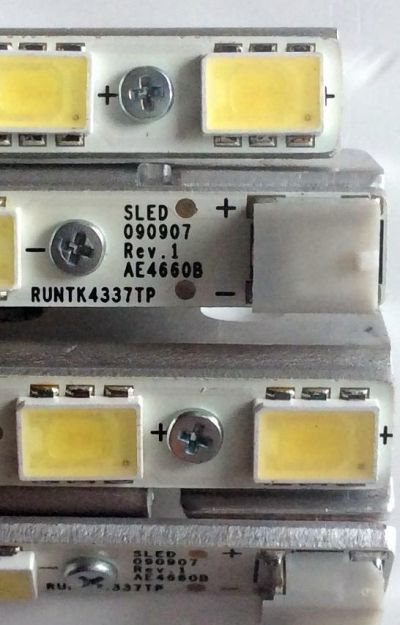 KIT DE LED`S PARA TV (4 PIEZAS) / SONY RUNTK4337TP / AE4660B / SLED 090907 REV.1 / PANEL LK460D3LA85 / MODELO KDL-46EX700 - Imagen 6