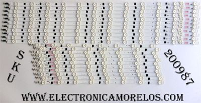 KIT DE LED´S PARA TV (22 PIEZAS) / BN96-25314A / BN96-25315A / 25314A / 25315A / 2013SVS60F R 8 REV2.3 130130 / PANEL CY-HF600CSSV1H DW40 / MODELOS UN60F6350AFXZA HS01 / UN60F6350AFXZA IS02 / UN60F6300AFXZA / UN60F6400AFXZA / UN60F6100AFXZA