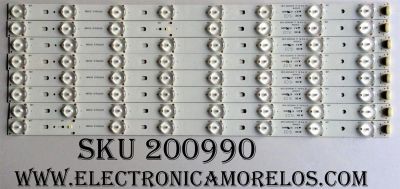 KIT DE LED PARA TV / RCA 01.JL.D4242235-31BS / 96M32 D150209 / E313218 / MODELO LED42C45RQ / PANEL V420DK1-QS1-C1-12V	