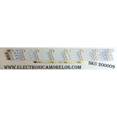 KIT DE LED`S PARA TV (4 PIEZAS) / SAMSUNG BN96-21475A / 32H-3535LED-32EA / D1GE-320SC0-R2[11, 10, 26] / BN41-01823A / BN96-21485A / SUSTITUTAS DE320AGE-V2 / DE320AGH-C1 / DE320AGM-C2 / PANEL DE320AGM-C1 CC01 / MODELO UN32EH4000FXZA CS01