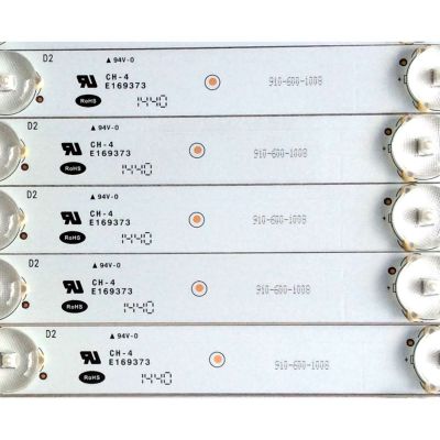 KIT DE LED`S PARA TV (14 PIEZAS) / ELEMENT 910-600-1008 / CRH-M603535120743UREV1.1C / CRH-M603535120743U REV1.1C / CRH-M603535120743U / E169373 / PANEL JE600D3HE67 / MODELOS ELEFW605 / ELEFW606 / LC-60LE644U - Imagen 2