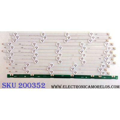 KIT DE LED´S PARA TV (12 PIEZAS) LG 6916L-1174A / 0024A-1177A / PANEL´S LC470DUE (SF)(R1) / LC470DUG (JF)(R1) / MODELOS 47LM8600-UC / 47LN5400-UA / 47LN5400 / 47LN5200-UA / 47LN5790-UI / 47LN541C-UA / 47LN5200-UB / E470I-A0 / E470I-A0 / 47LN5700