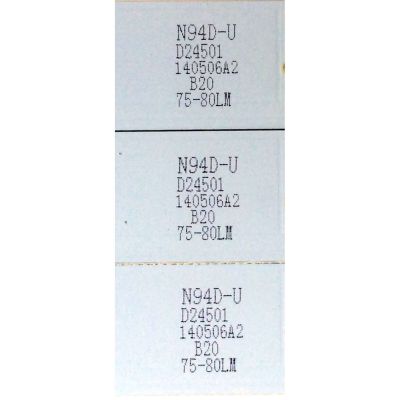 KIT DE LED´S PARA TV (3 PIEZAS) / JVC BJSJ315D08-ZC16F-02 / N94D-U / D24501 / 140506A2 / B20 / 7580LM / 303JD315034 / E356289 / PANEL HV320WX2-206 / MODELO LT-32DE74 - Imagen 3