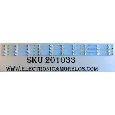 KIT DE LED´S PARA TV  (4 PIEZAS) / HISENSE / PROSCAN LBM400P1001-AU-4S / 1147611 / LBM400P1001-AU-4S(0) / EVERLIGHT LBM400P1001-AU-4S(0) / PANEL´S HD400DF-E32 / LSC400HN02-702 / MODELOS PLDED4079-SM A1604 / 40H4C1 