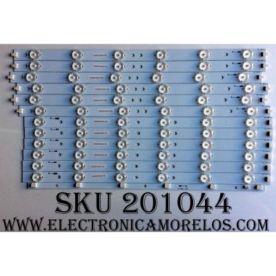 KIT DE LED'S PARA TV VIZIO (12 PIEZAS) NUMERO DE PARTE 39.0 SNB-C1 / 39.0 SNB-C1-R / 39.0 SNB-C1-L / 39.0 SNB-V4 / PANEL TPT390J1-HVN01 / MODELO E390-A1