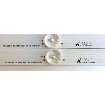 KIT DE LED´S (2 PIEZAS) / TCL 006-P1K3489A / 006-P1K3552A / TOT_32D2900_2X6_3030C_65P1 REV:V4 / TOT_32D2900_2X6_3030C_65P1 REV:V4 / YHE-4C-LB3206-YH02J / YHA-4C-LB3206-YH01R / PANEL´S LVW320CS0T / LVW320CS0T E292 V2 / MODELOS 32S301LCAA / 32S305TEAA - Imagen 2
