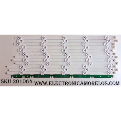 KIT DE LED´S PARA TV (12 PIEZAS) / VIZIO 6916L-1273A/1276A/1272A/1241A / 6916L-1273A /  6916L-1276A / 50" ROW2.1 REV0.4 1 L2-TYPE 6916L-1272A / 55V0 94V-0 50" ROW2.1 REV0.4 1 L1-TYPE 6916L-1241A / PANEL LC500DUG(JF)(U1) / MODELO E500D-A0