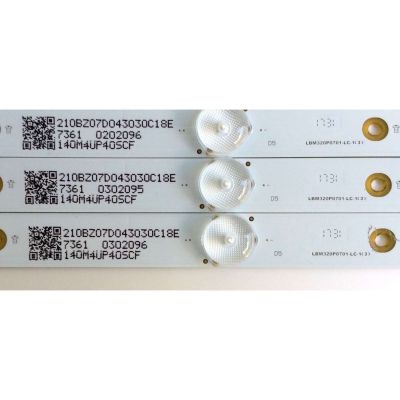 KIT DE LED´S PARA TV VIZIO (3 PIEZAS) / LBM320P0701-LC-1 / 210BZ07D043030C18E / PANEL´S TPT315B5-FHBN0.K REV:S49P2Y / HV320FHB-N00 / MODELO D32F-E1 LTTUVMMT - Imagen 2