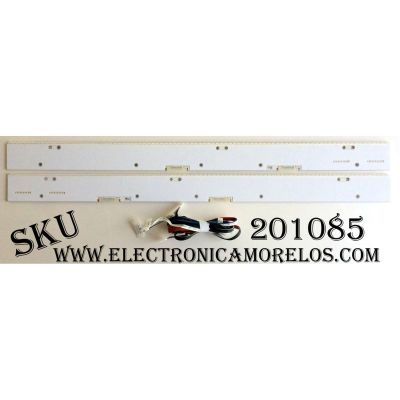 KIT DE LED´S PARA TV (2 PIEZAS) / SAMSUNG BN96-31033A / BN96-31034A / 087 DK 30188S E8L057 31034A / 087 DK 30403S E8K057 31033A / PANEL CY-VH055FSLV1H FW44 / MODELO UN55HU9000FXZA TS01