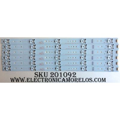 KIT DE LED`S PARA TV (6 PIEZAS) / LG 43LH500-UA.CUSHWLH / 5835-W43002-2P00 / 10-10090A-01A / 5835-W43002-2P00 VER01.00 2015-10-22 / PANEL RDL430FY(LD0-300) / LC430DUY- (SH) (A1) / MODELO 43LH500-UA.CUSHWLH	