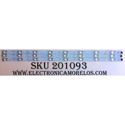 KIT DE LED`S PARA TV (3 PIEZAS) / RCA LK315T3HB87-12V / 01.JL.D3281235-31CS / L96M32 D140619 / MODELO LED32G30RQ	