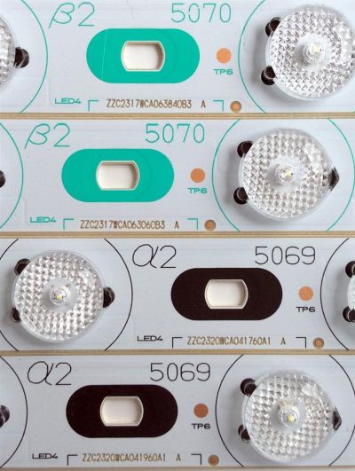 KIT DE LED`S PARA TV (45 PIEZAS) / SHARP ZZC2317WCA063050B3 / ZZC2320WCA041620A1 / ZZC2319WCA006370A1 / ZZC2211WCA036 / (5070) / (5071) / (5072) / (5073) / (5074) / PANEL LK800D3GW10Z / MODELO LC-80LE633U / ((INCOMPLETO 44 PIEZAS)) - Imagen 3