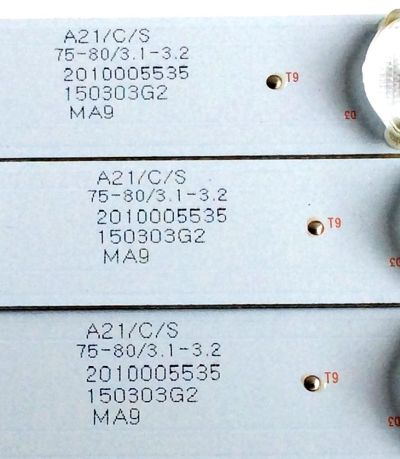 KIT DE LDES ORIGINAL PARA TV QUASAR 3 PIEZAS / NUMERO DE PARTE LED315D10-07(B) / 30331510219 / 2010005535 / 150303G2 / XPY63508 / PANEL LSC320AN02 / MODELO SQ3203M - Imagen 4