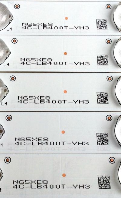 KIT DE LED'S PARA TV SANYO ((8 PIEZAS)) / NUMERO DE PARTE 4C-LB400T-YH3 / 006-P2K1793B / 40F2370-6EA / PANEL LVF400SSDX E7 V6 / MODELO DP40D64 P40D64-02 - Imagen 4