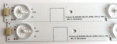 KIT DE LED`S PARA TV (2 PIEZAS) / SHARP HE32RLKS17714550976G / 124MA042R-B1 / HD315DH-E84 / 1175517 / PANEL HD315K2H81-B1 / MODELO LC-32LB591U - Imagen 3