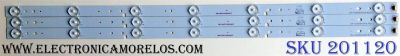 KIT DE LED`S PARA TV (3 PIEZAS) / UPSTAR / CRH-F323535070345D-REV1.1 / A6L16A51DNB44AIF / E340369  / PANEL BOEI320WX1 / MODELOS P32ES8 / ELEFW328