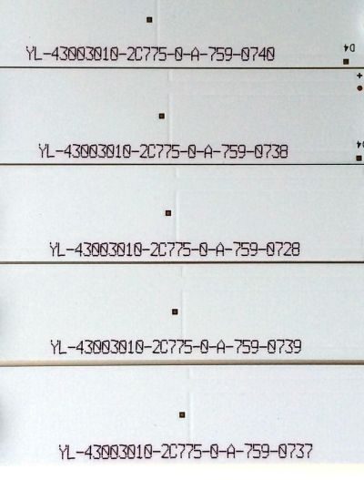 KIT DE LED`S PARA TV (5 PIEZAS) / VIEWSONIC YL-43003010-2C755-0-A-759 / LB43003 V0_02_89mm / PANEL TPV430H3-HVN01.U REV:S272B / MODELO CDE4302 - Imagen 2