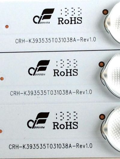 KIT DE LED`S PARA TV (3 PIEZAS ) / SCEPTRE A7L07H371ECA438PK / CRH-K393535T031038A-Rev1.0 / PANEL CN40HA701 / MODELO X409BV-FHDR8HVN01 - Imagen 3