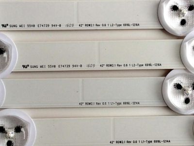 KIT DE LED`S PARA TV (10 PIEZAS) / RCA 6916L-1214A / 6916L-1215A / 6916L-1216A / 6916L-1217A / PANEL  LC420DUJ-SGE1 / MODELO J42HE841-SGE1 - Imagen 4