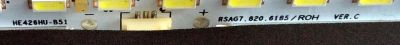 LED PARA TV / SHARP HE426HU-B51 / SSY-1144579-A 4718 / RSAG7.820.6185/ROH / PANEL HE426HU-B51(XP) /  MODELO LC-43N7000U	 - Imagen 2