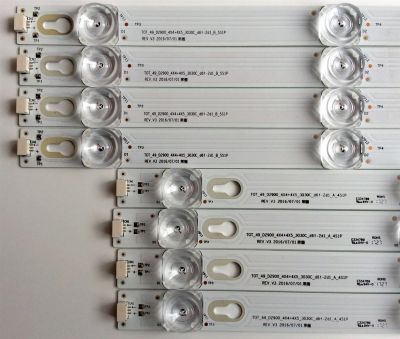 KIT DE LED`S PARA TV TCL ((8 PIEZAS)) / NUMERO DE PARTE 4C-LB4904-YH04J / 4C-LB4905-YH04J / TOT_49_D2900_4X4+4X5_3030C_D6t-2d1_A_4S1P / TOT_49_D2900_4X4+4X5_3030C_D6t-2d1_B_5S1P / PANEL LVU485ND1L / MODELOS 49S350 / 49S403TCBA / 49S403TBAA - Imagen 2