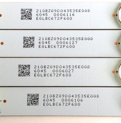 KIT DE LED`S PARA TV (4 PIEZAS) / INSIGNIA 210BZ09D043535E00D / EGLBC672F600 / GJ-2K16-D2P5-390-D409-pitch / E349376 / PANEL  TPT390J1-HVN04 REV:S001C / MODELO NS-39DR510NA17 - Imagen 2