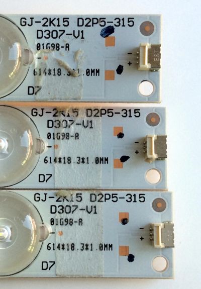 KIT DE LED`S PARA TV (3 PIEZAS) / INSIGNIA U-EBHC23F4 / GJ-2K15 D2P5-315D307-V1 / 01G98-A / PANEL TPT315B5-HVN05.A REV:S600A / MODELOS NS-32DR420NA16 / E32-C1 - Imagen 2