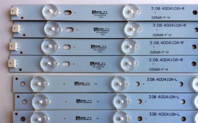 KIT DE LED´S PARA TV (8 PIEZAS) / WESTINGHOUSE D256R-F-H / 3.08.400410A-R / 3.08.400410A-L / PHH-B23-F5 / PANEL CN40HC476 / LSC400HM06-S03 / MODELO DWM40F1G1 TW-75701-S040S - Imagen 2
